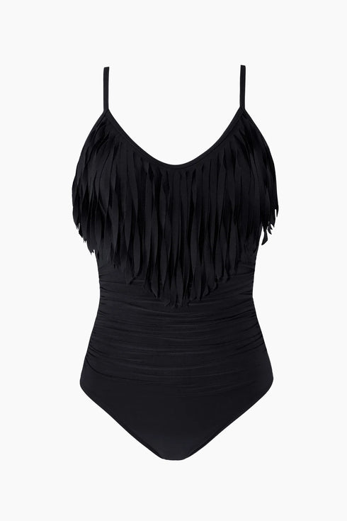 MagicSuit Solids VI Fringe Blaire One Piece Swimsuit